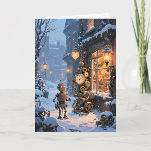 時計仕掛けのおもちゃ職人のクリスマス シーズンカード (正面)