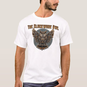 時計仕掛けのフクロウ Tシャツ