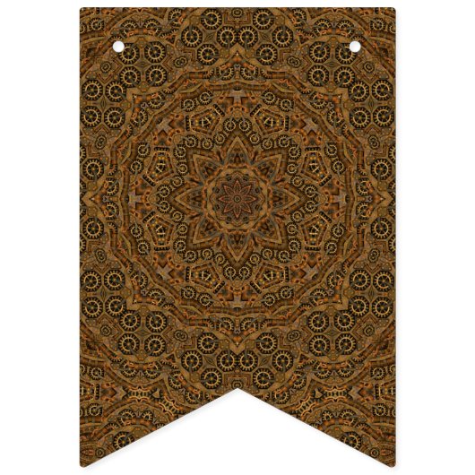 時計仕掛けのヴィンテージ産業Steampunk バンティングフラッグ (第16の旗)