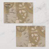 時計仕掛けの名刺 名刺 (正面/裏面)