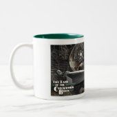 時計仕掛けの本#3のマグ ツートーンマグカップ (左)