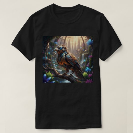 時計仕掛けの歌鳥 Tシャツ (デザイン正面)