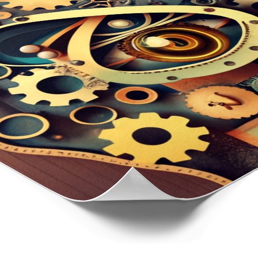 時計仕掛けの視線 ポスター (角)