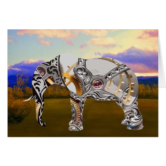 時計仕掛けの象 (正面横)