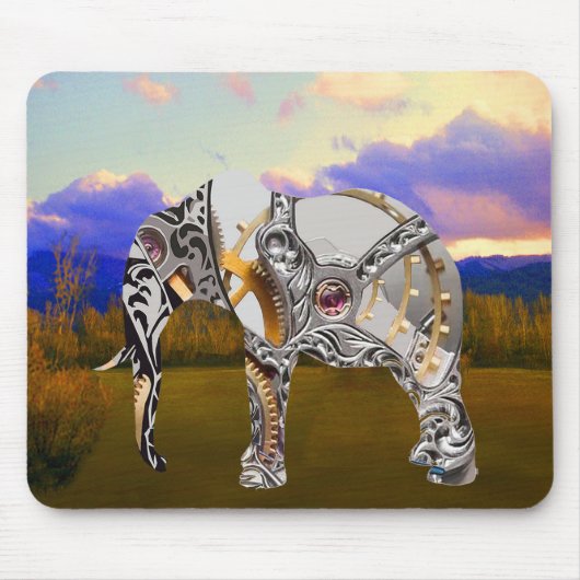 時計仕掛けの象 マウスパッド (正面)