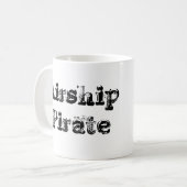 時計仕掛けの飛行船の海賊Cofeeのマグ コーヒーマグカップ (正面左)