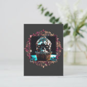 時計仕掛けスカルカップケーキ ポストカード (スタンド正面)