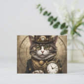 時計仕掛け猫 ポストカード (スタンド正面)