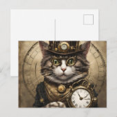 時計仕掛け猫 ポストカード (正面/裏面)