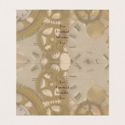 時計仕掛け 名刺 (内部フラット)