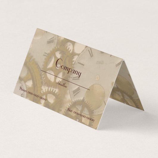 時計仕掛け 名刺 (正面)