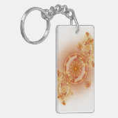 時計仕掛けI -フラクタルの芸術のアクリルKeychain キーホルダー (正面左)