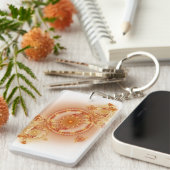 時計仕掛けI -フラクタルの芸術のアクリルKeychain キーホルダー (正面右)