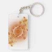 時計仕掛けI -フラクタルの芸術のアクリルKeychain キーホルダー (裏面)