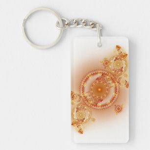 時計仕掛けI -フラクタルの芸術のアクリルKeychain キーホルダー