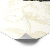 時計付きバロック風バルーン ポスター (角)