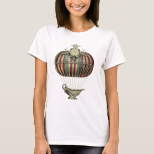 時計付きバロック風バルーン Tシャツ