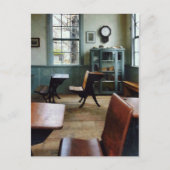 時計付きワンルームスクールハウス ポストカード (正面)