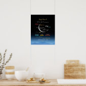 時計保夜祈りの言葉ポスター ポスター (キッチン)