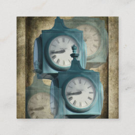 時計修理名刺 スクエア名刺