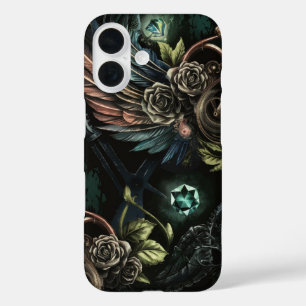 時計加工美学Steampunk Mechの美しい iPhone 16ケース