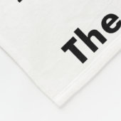 時計台を救って下さい フリースブランケット (角)