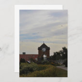 時計台上の飛行 招待状 (正面/裏面)