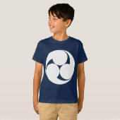 時計回りに3本の渦巻き（地貫） Tシャツ (正面フル)