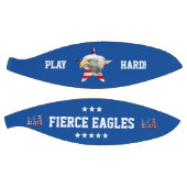 時計型ハゲ・イーグル、アメリカ国旗、スター バスケットボール (パネル)