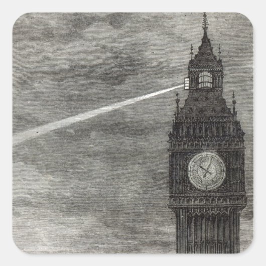 時計塔の光、議会の家 スクエアシール (正面)