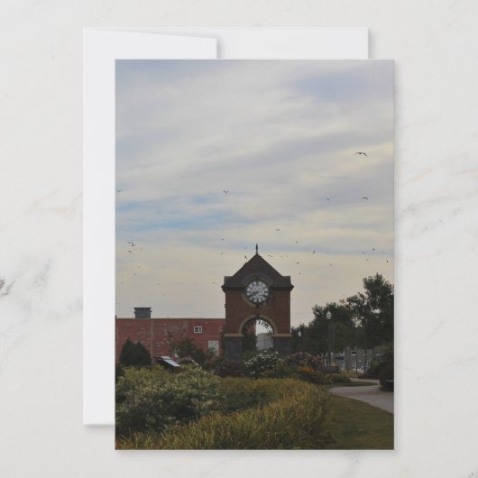 時計塔を飛ぶ 招待状 (正面)