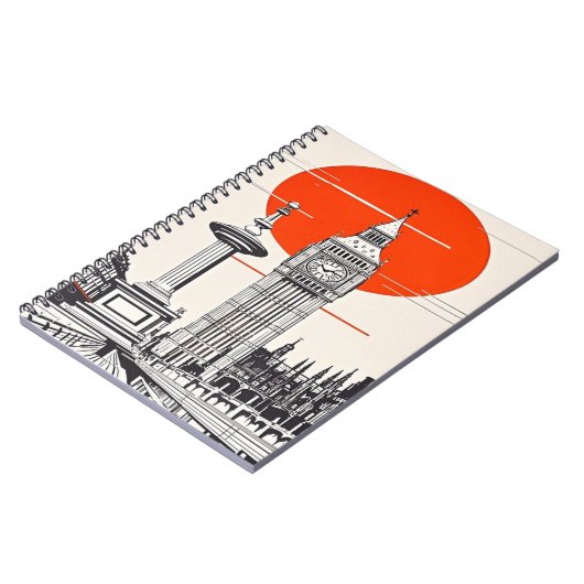 時計塔 ノートブック (左側)