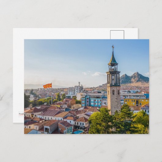 時計塔 – プリレップ,マケドニアポストカード ポストカード (正面/裏面)