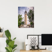 時計塔,プリープ – マケドニア ポスター (ホームオフィス)