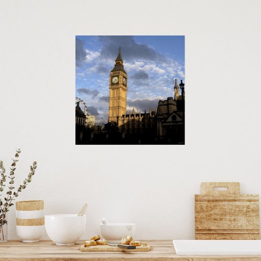 時計塔 ポスター (キッチン)