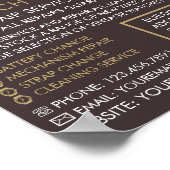 時計塔，時計専門広告者 ポスター (角)