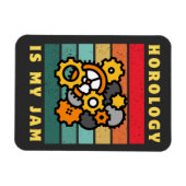 時計学者の時計学は私のジャム マグネット (横)