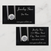 時計屋1のカラットのダイヤモンドの名刺 名刺 (正面/裏面)