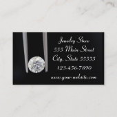 時計屋1のカラットのダイヤモンドの名刺 名刺 (裏面)