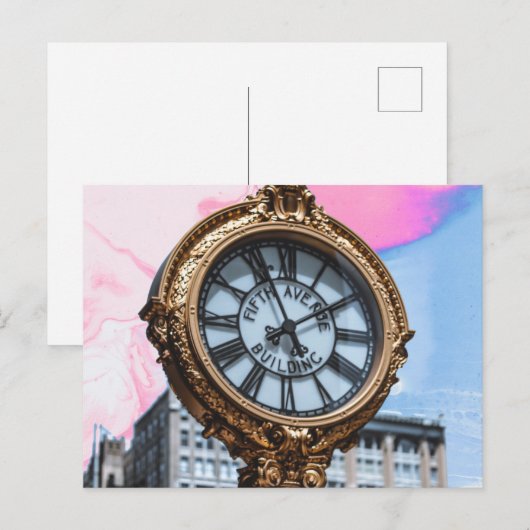 時計工事 ポストカード (正面/裏面)