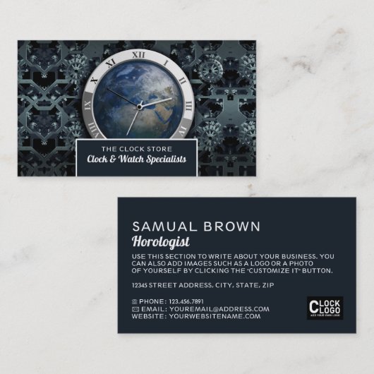 時計師 名刺 (正面/裏面)