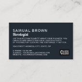 時計師 名刺 (裏面)