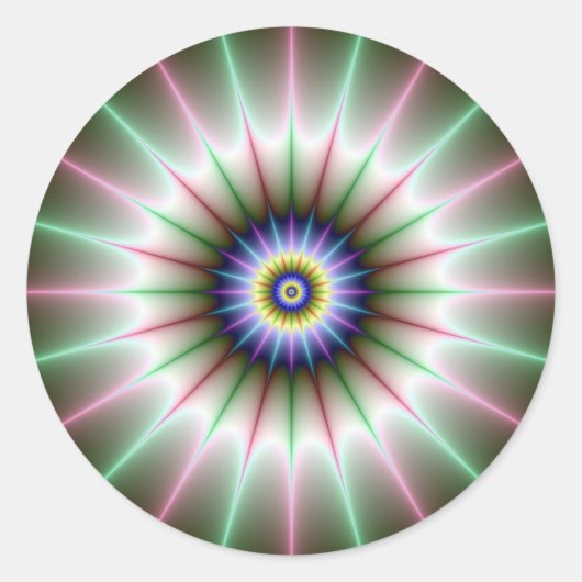 時計星丸ステッカー ラウンドシール (正面)