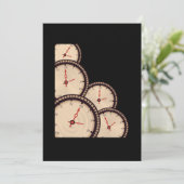 時計時間旅行時計SFギフト 招待状 (スタンド正面)