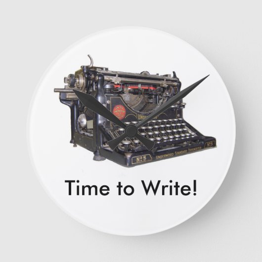 時計書の時刻 ラウンド壁時計 (正面)