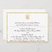 時計王室のパーティの招待状|ロンドン英国 招待状 (正面/裏面)