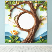 時計用ウォールアート キャンバスプリント (インサイチュ (ウッドフロア))