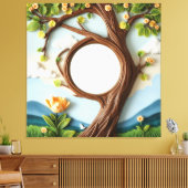 時計用ウォールアート キャンバスプリント (インサイチュ (リビング))