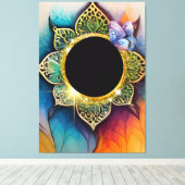 時計用ウォールアート キャンバスプリント (インサイチュ (ウッドフロア))