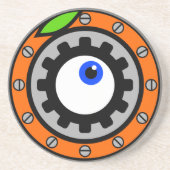 時計用オレンジ コースター (正面)